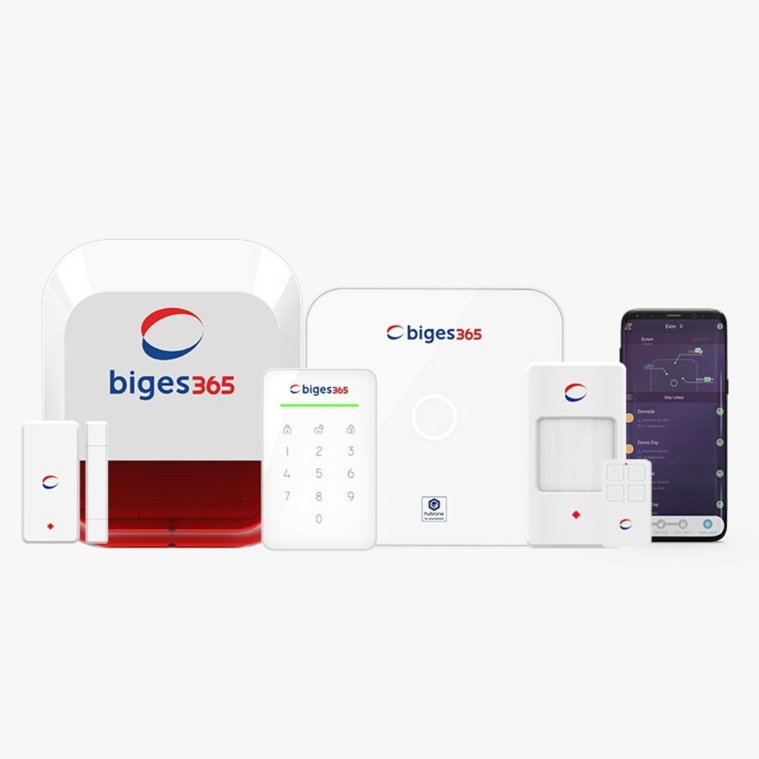 Kablosuz Alarm Sistemi Biges 365 Ev / İşyeri Paketi (1 